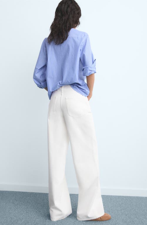 Mango Low Rise Wide Leg Jeans In Multi