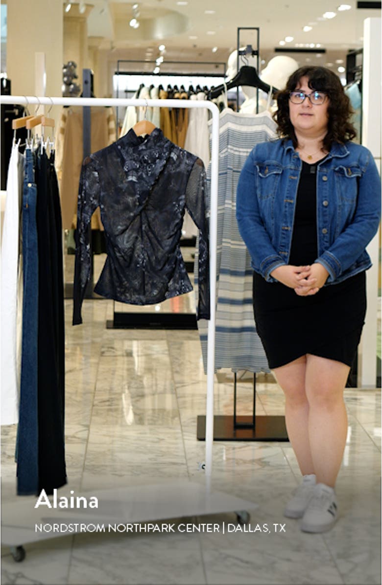 Tia Diana Long Sleeve Mesh Top, sales video thumbnail