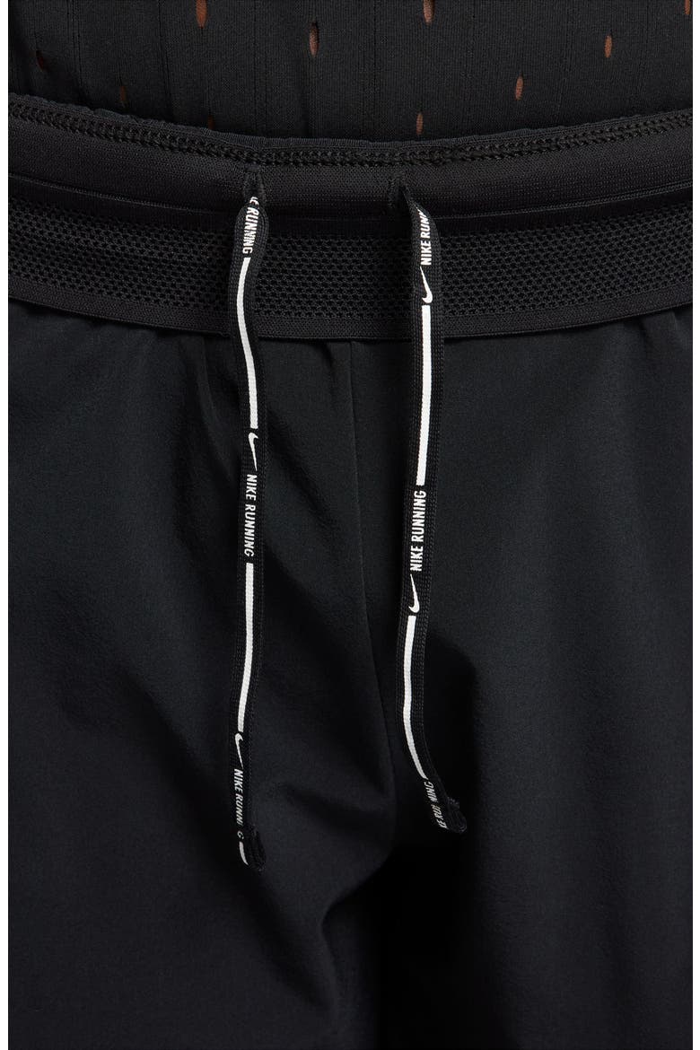 Dri-FIT AeroSwift Running Shorts, Alternate, color, BLACK/WHITE