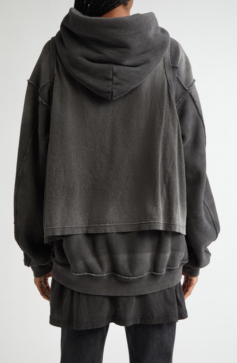 Alexander Wang Gender Inclusive Oversize Layered Hoodie, Alternate, color, 