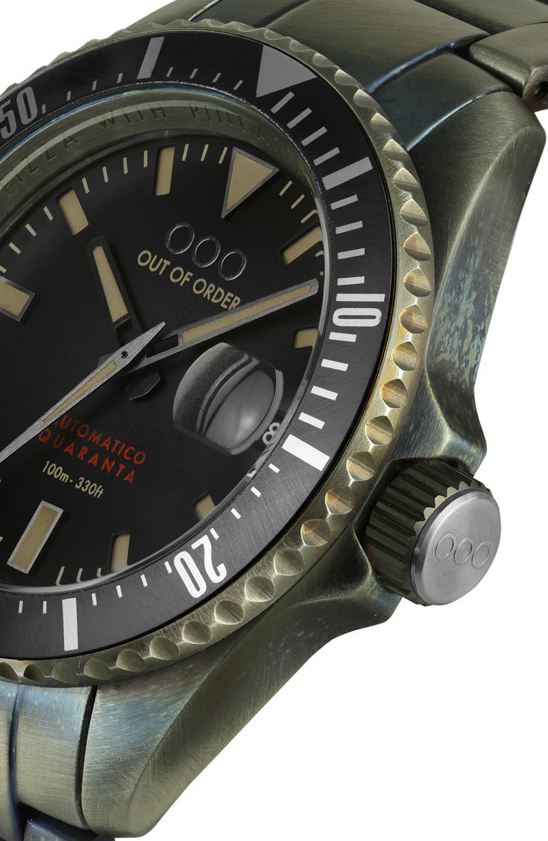 OUT OF ORDER Quaranta Bracelet Watch, 40mm, Alternate, color, Sand