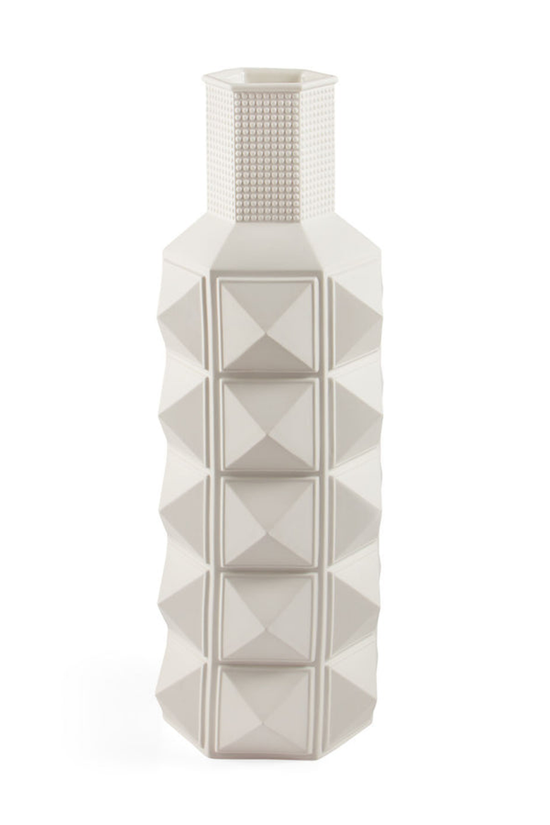 Charade Studded Vase, Main, color, White