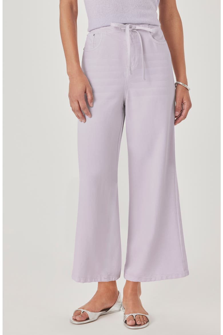 Lounge Wide Leg Crop Jeans, Main, color, LAVENDER PURPLE