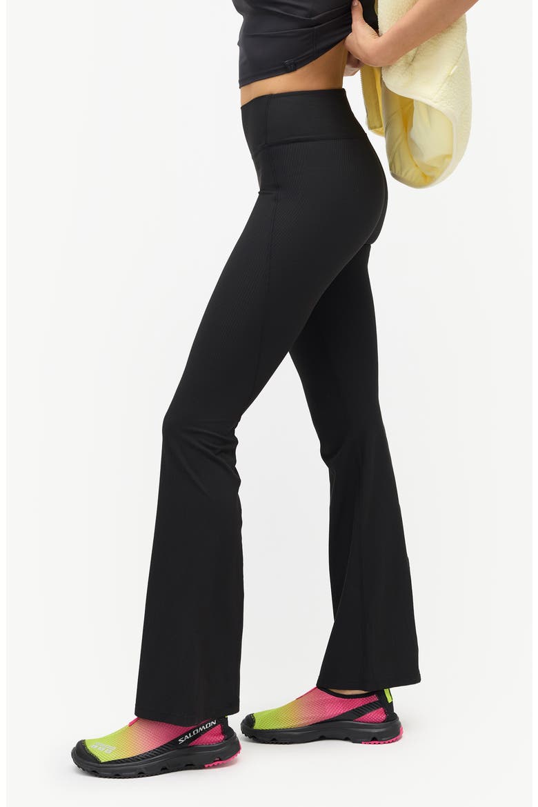Julie Flare Leggings, Alternate, color, BLACK