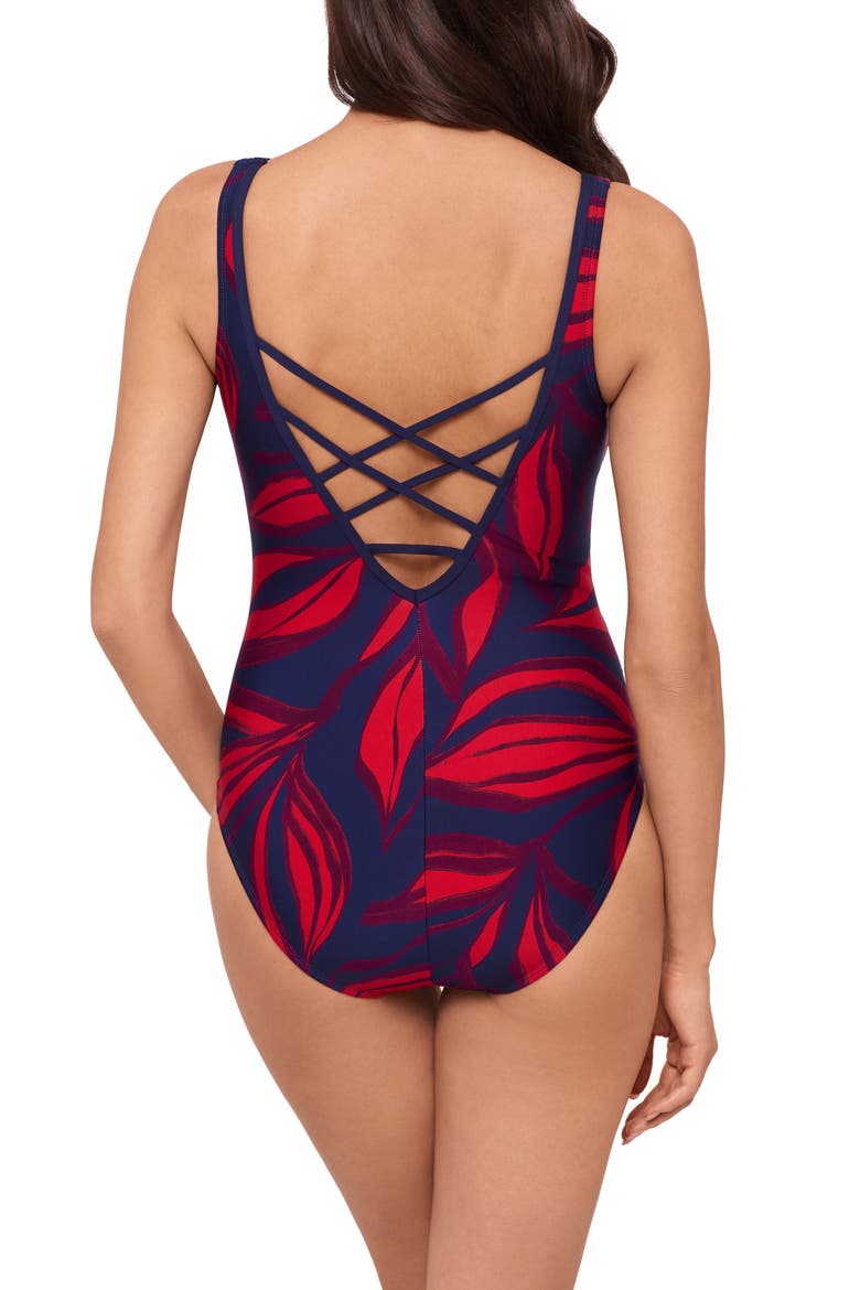 Ally Rossobleu One-Piece Swimsuit, Alternate, color, BLUE MULTI