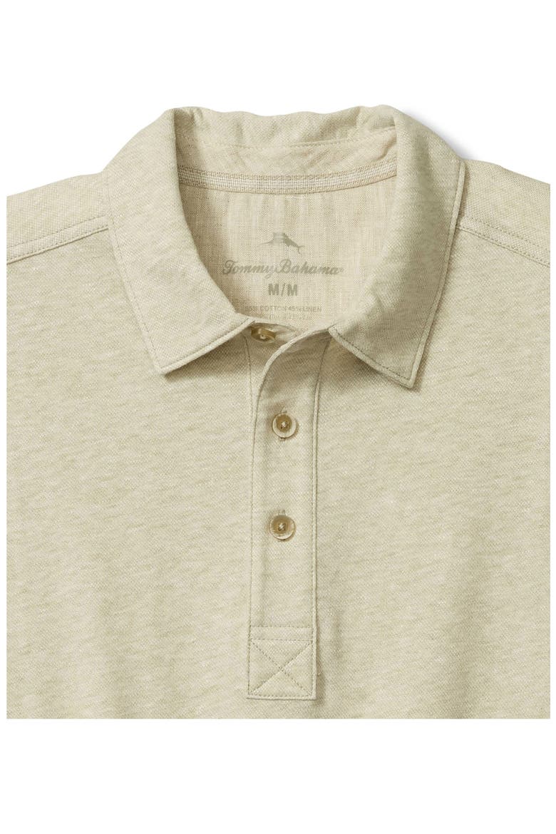 Laurito Beach Cotton Polo, Alternate, color, KHAKI HEATHER