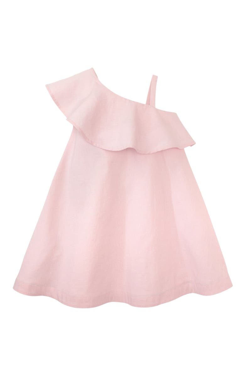 Hope & Henry Girls' One Shoulder Flounce Dress, Kids, Alternate, color, 