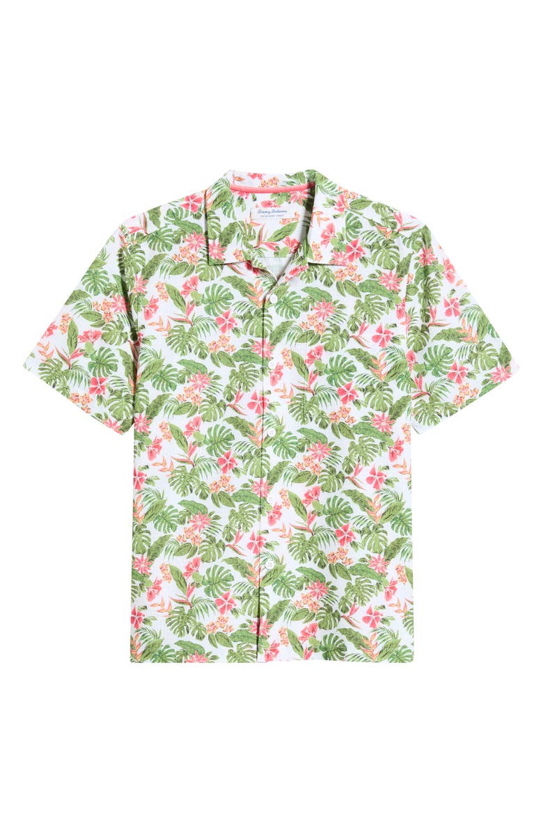 Tommy Bahama Bahama Coast Wild Grove IslandZone<sup>®</sup> Short Sleeve Button-Up Shirt, Alternate, color, Cloud