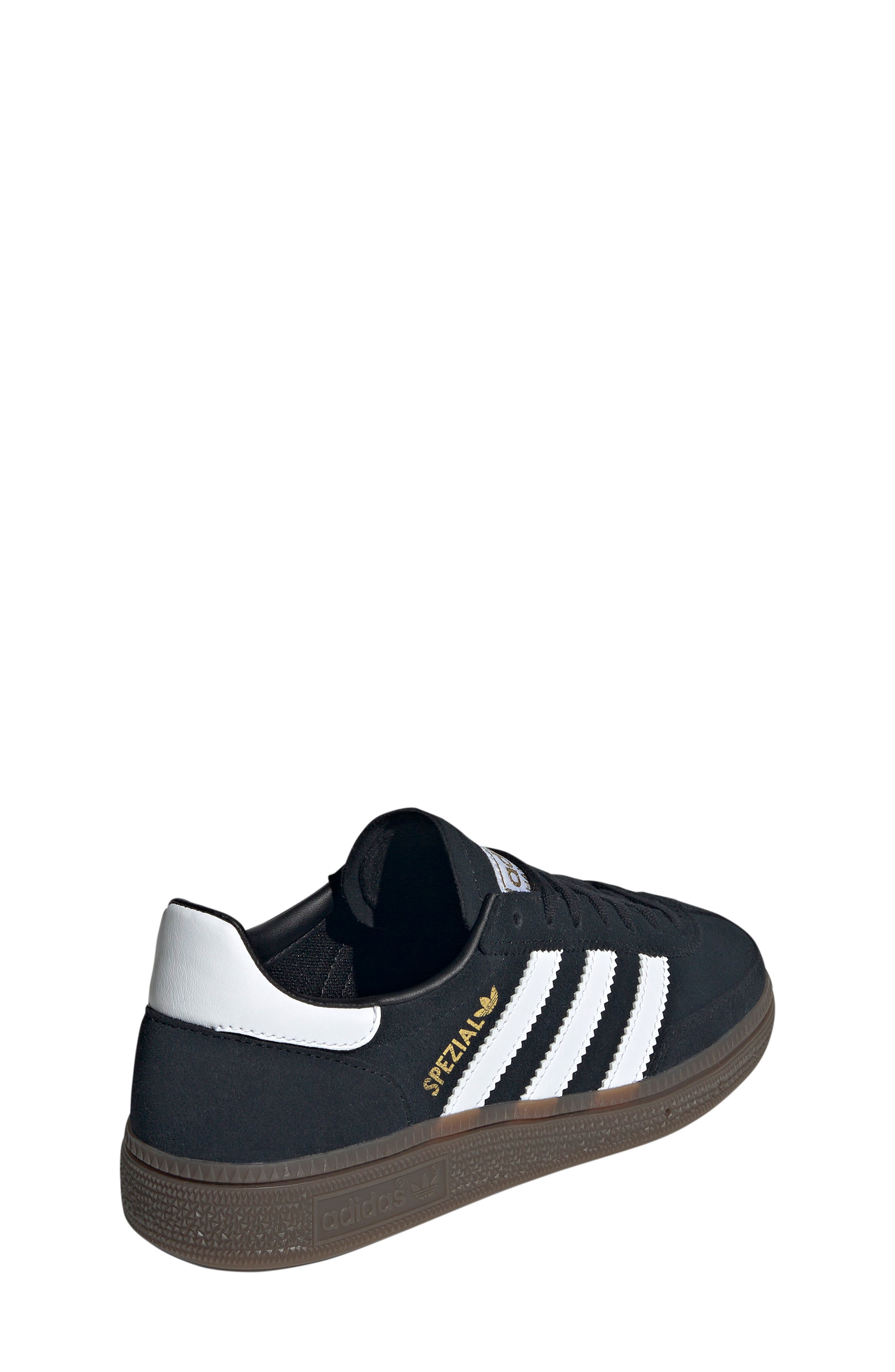 adidas Kids
 Handball Spezial Sneaker, Alternate, color, Black/ White/ Gum