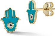 Ember Fine Jewelry 14K Gold Hamsa Stud Earrings