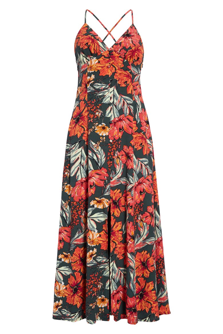 Cami Maxi Sundress, Main, color, GREEN GABLES CHINTZ FLORAL