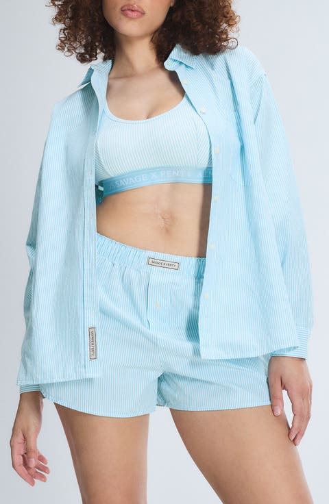 Kickback Casuals Pajama Button-Up Shirt (Regular & Plus)