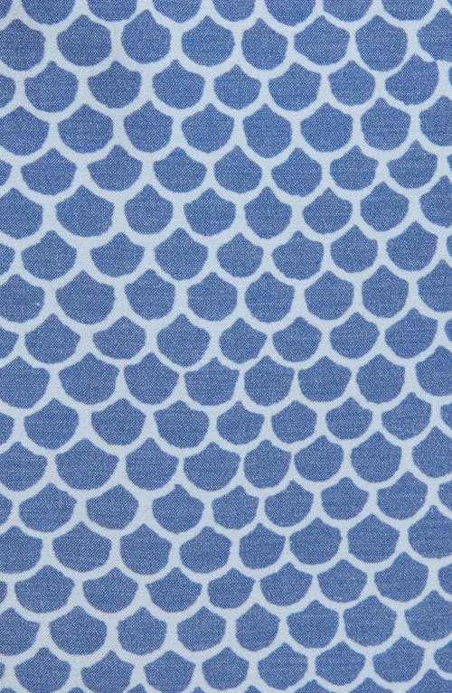 Faherty Scallop Print Board Shorts In Fish Scale Batik
