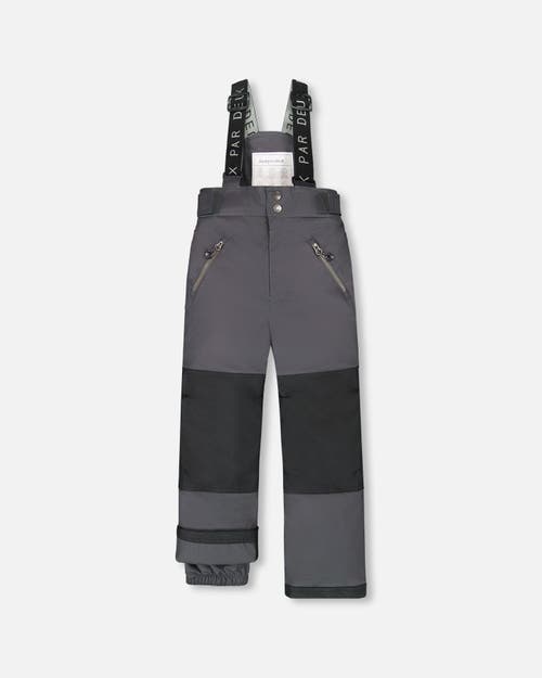 Deux Par Deux Kids Gender Inclusive Solid Play Snow Pants In Gray