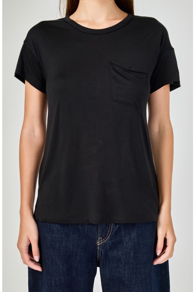 Modal Pocket T-Shirt, Alternate, color, BLACK