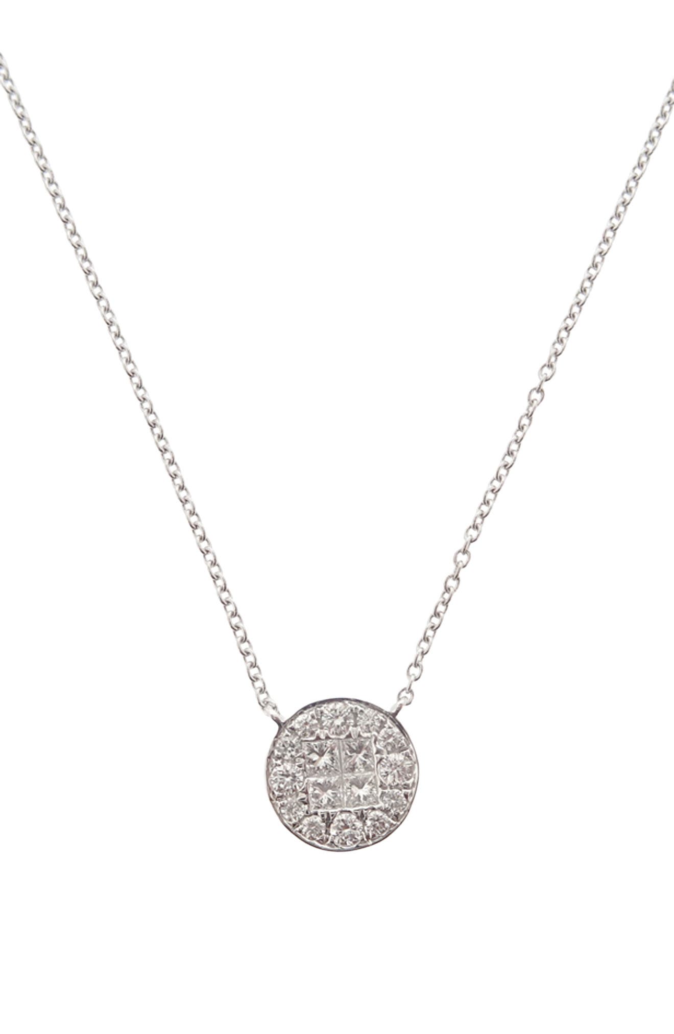 Bony Levy Mika Diamond Circle Pendant Necklace