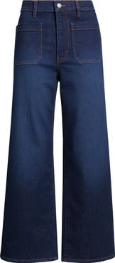 FRAME The Anchor High Waist Patch Pocket Jeans