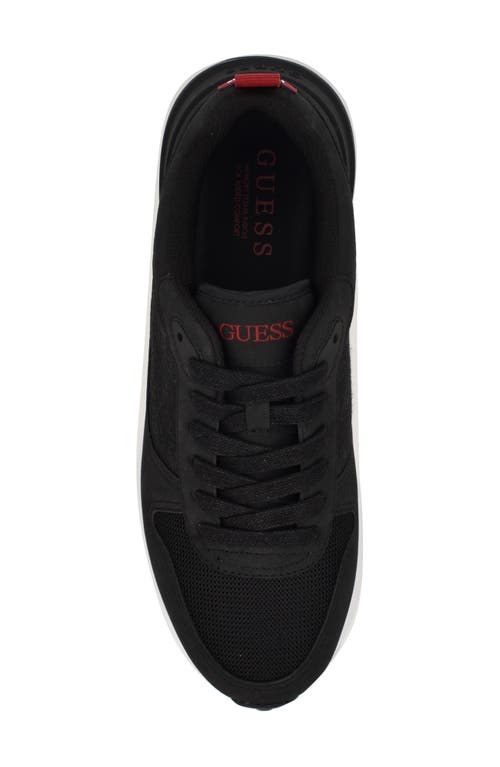 Guess Olivos Sneaker In Black Logo Multi