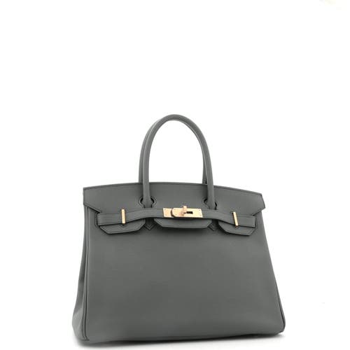 Pre-owned Hermes Hermes Birkin Handbag Green Epsom With Gold Hardware 30 In Green