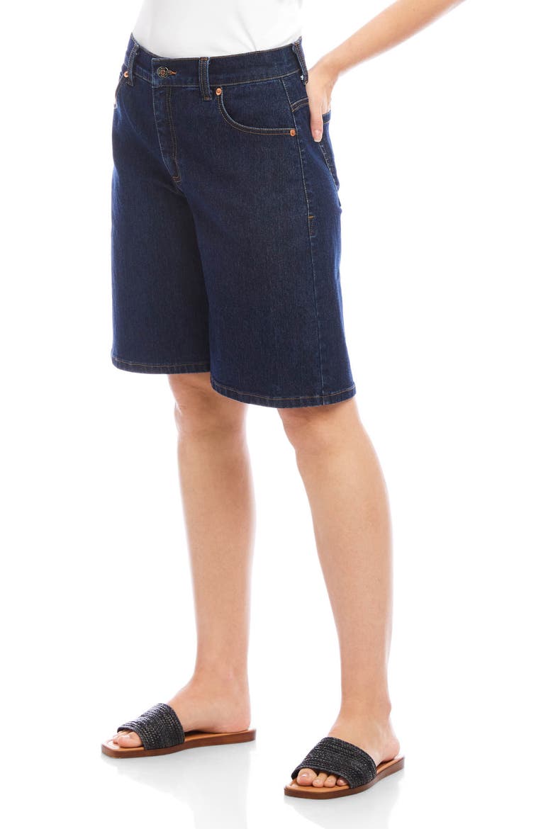 Denim Bermuda Shorts, Alternate, color, INDIGO