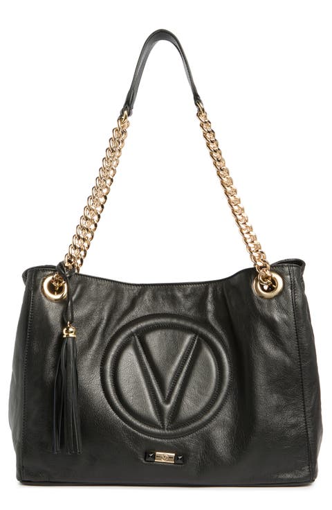 Verra Signature Leather Tote Bag