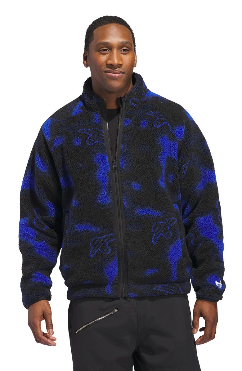 adidas Shmoofoil Fleece Jacket, Alternate, color, Team Royal Blue