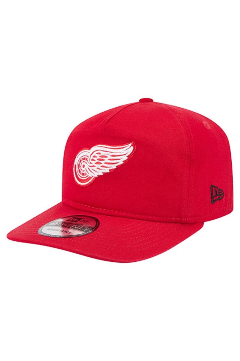 Men's New Era Red Detroit Red Wings 19TWENTY Adjustable Hat, Main, color, Red