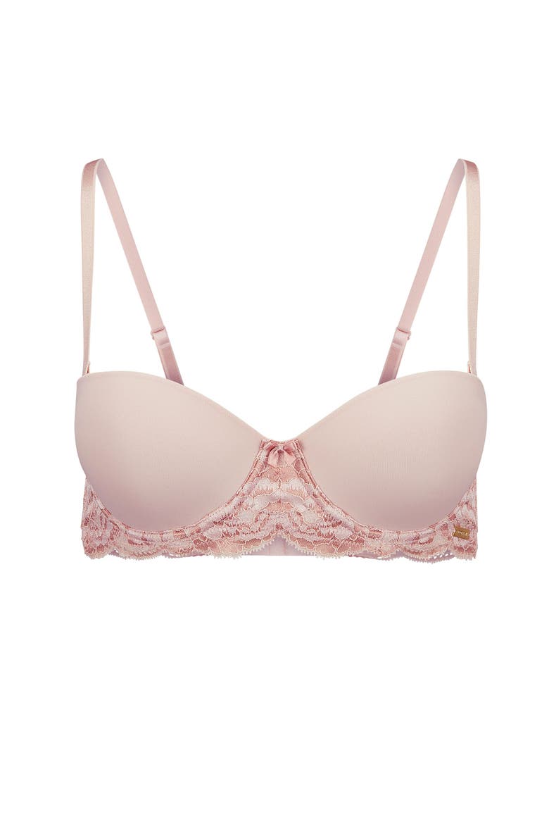 Lyza Push Up Balconette Bra, Alternate, color, Light beige