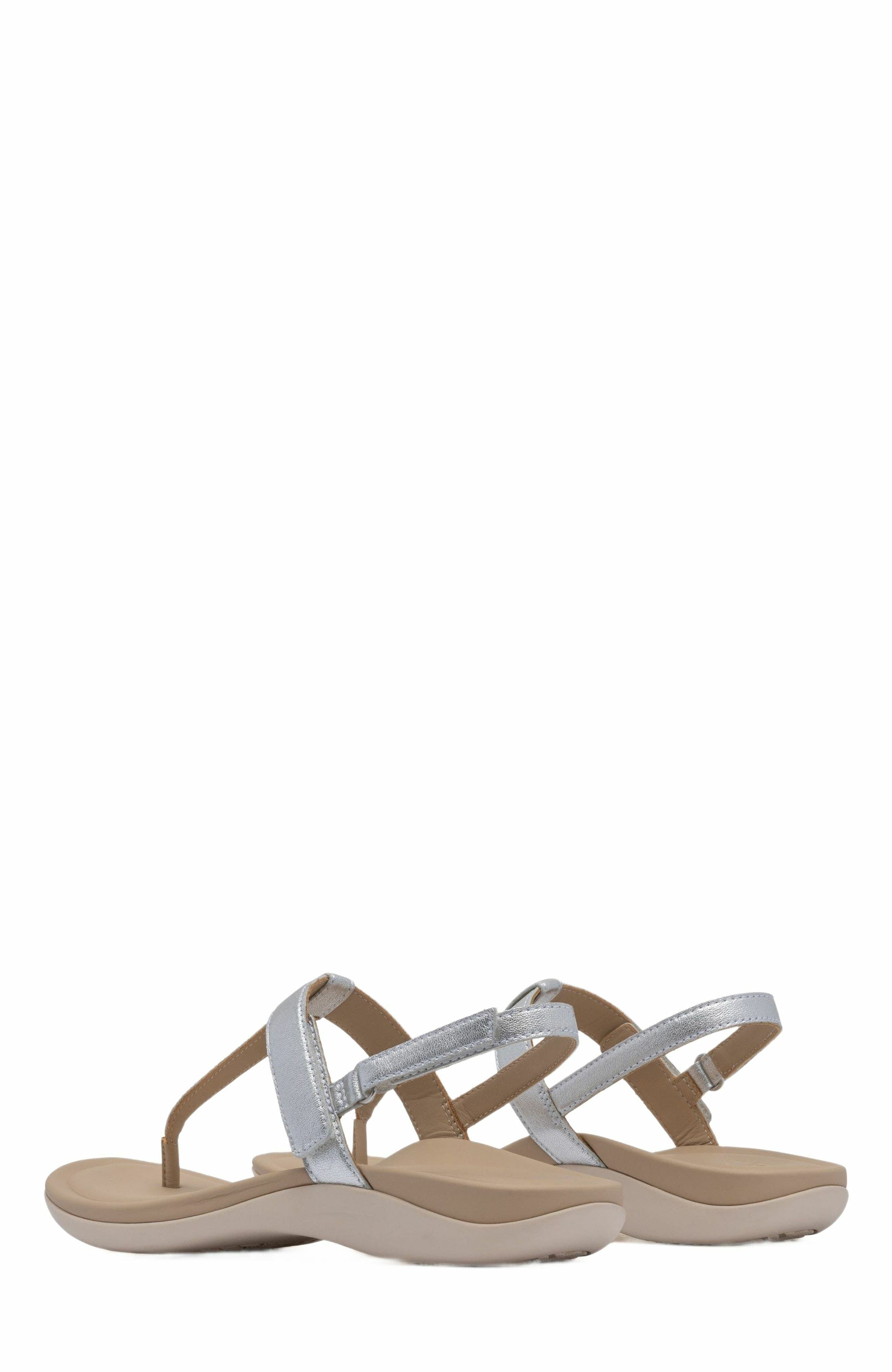 ABEO Oasis T Strap Sandal, Alternate, color, Silver - Regular