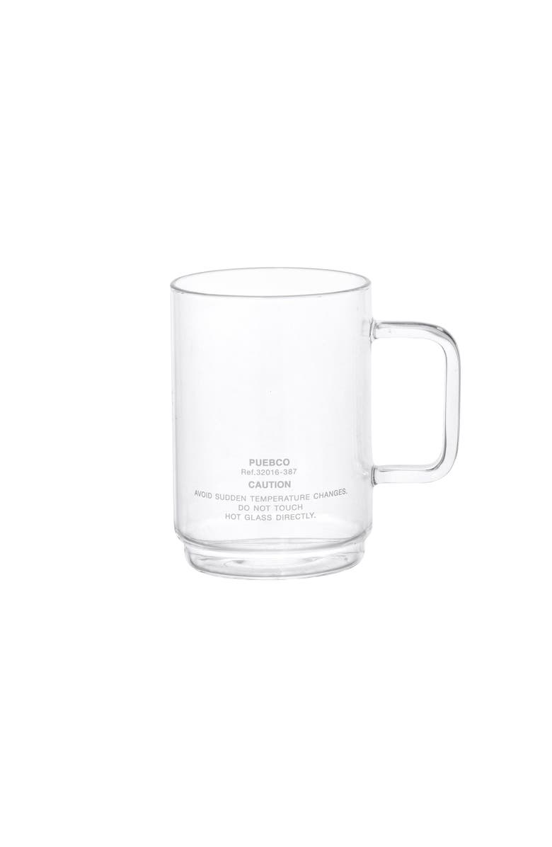 PUEBCO Borosilicate Glass Mug, Main, color, Clear Shallow