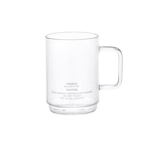 Puebco Borosilicate Glass Mug In Clear Shallow