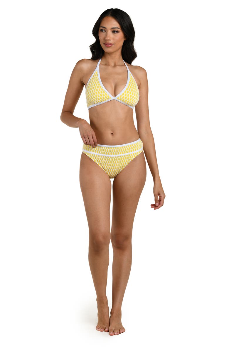 La Blanca Prep Banded Halter Bikini Top, Alternate, color, Soleil