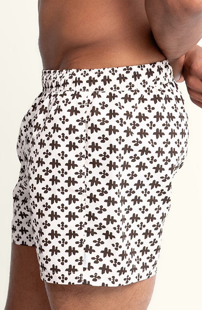 AUTO-REPLY<sup>™</sup> Sebastian Solid 4-Inch Nylon Swim Trunks, Alternate, color, Saltstone/ Ivory