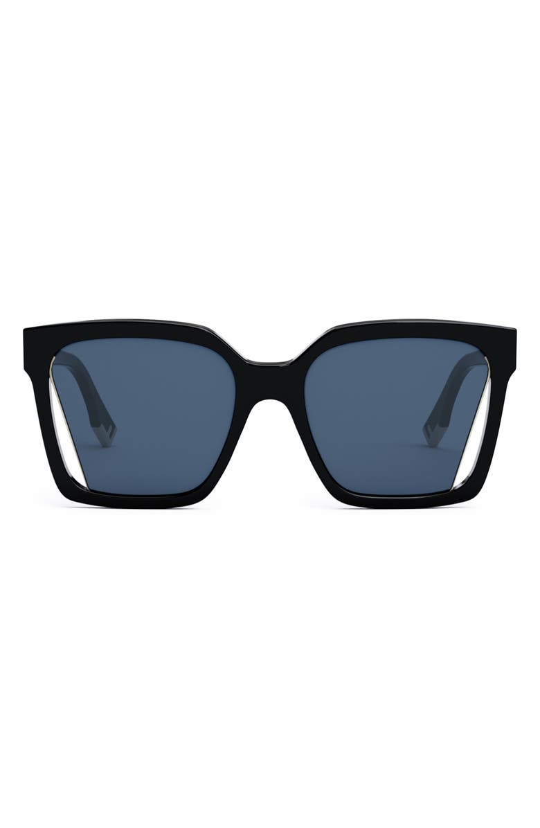 Fendi The Fendi Way 55mm Geometric Sunglasses, Main, color,
