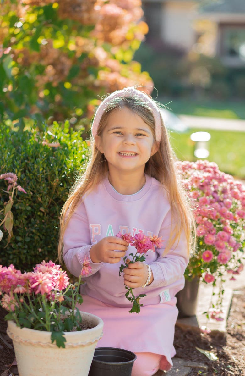 Bits & Bows Tweed Knot Headband, Alternate, color, Pink/White