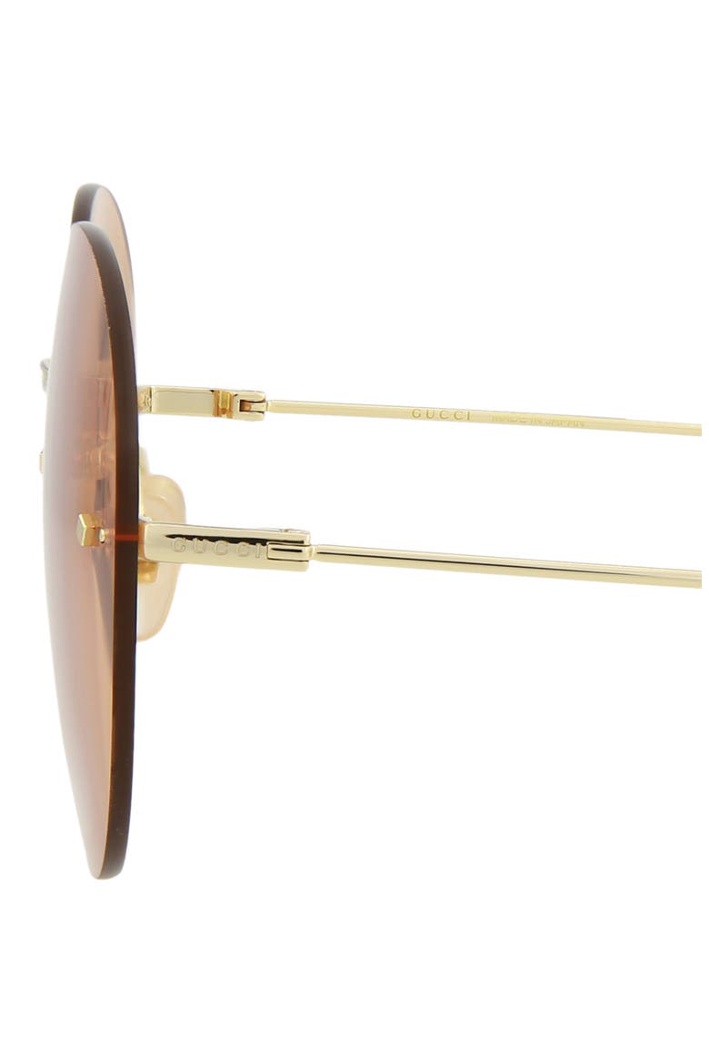 60mm Round Novelty Sunglasses, Alternate, color, GOLD GOLD ORANGE