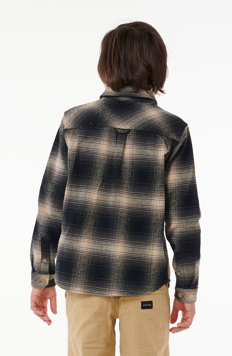 Rip Curl Kids' Count Flannel Shirt, Alternate, color,