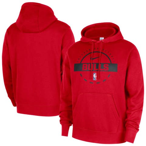 Men's Nike Red Chicago Bulls 2025/26 Authentic Practice Club Pullover Hoodie