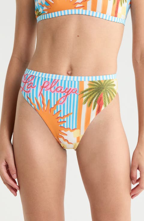 Beach Static Sully Reversible High Waist Bikini Bottoms