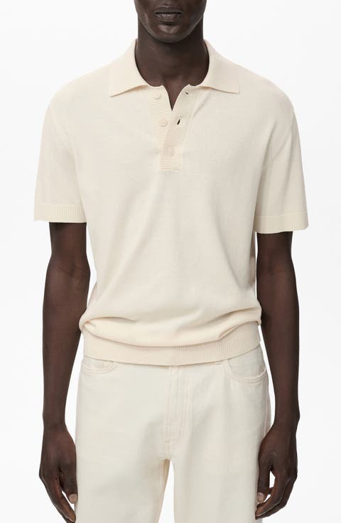 Cotton Blend Knit Polo