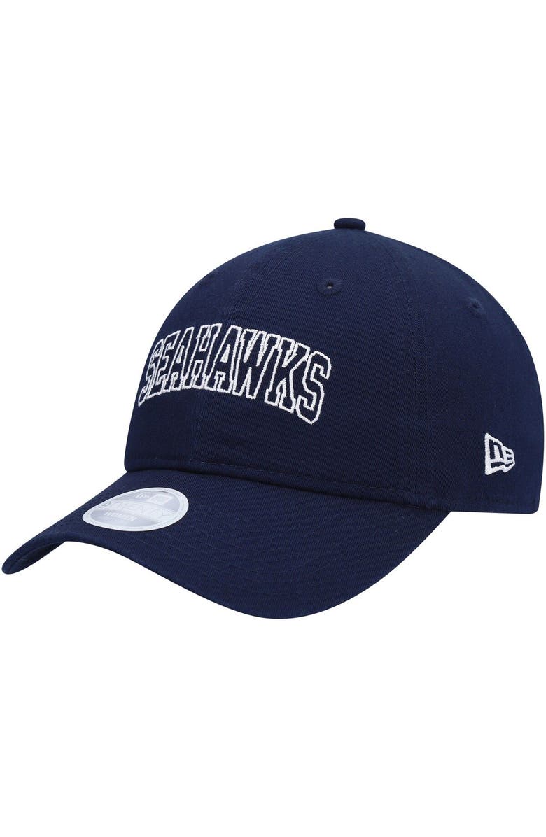 New Era Women's New Era Navy Seattle Seahawks Collegiate 9TWENTY Adjustable Hat, Main, color, Navy