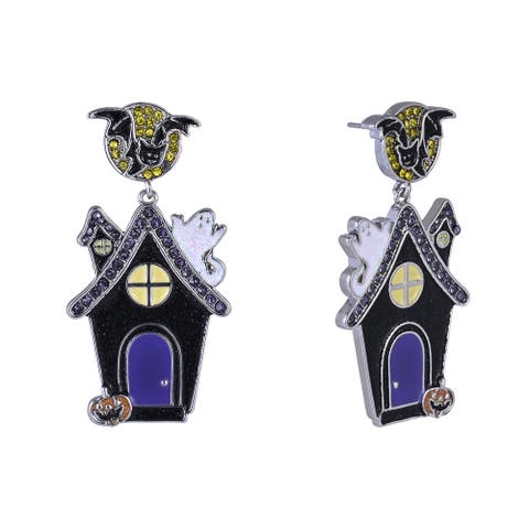 Halloween Haunted House Earrings