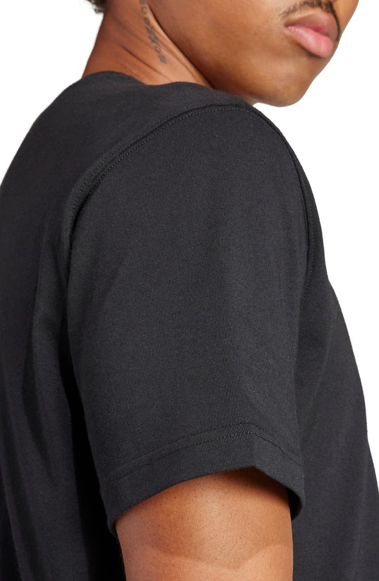 adidas Adicolor Trefoil Cotton Graphic T-Shirt, Alternate, color, Black