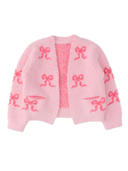 RuffleButts Cozy Sweater Knit Open Cardigan