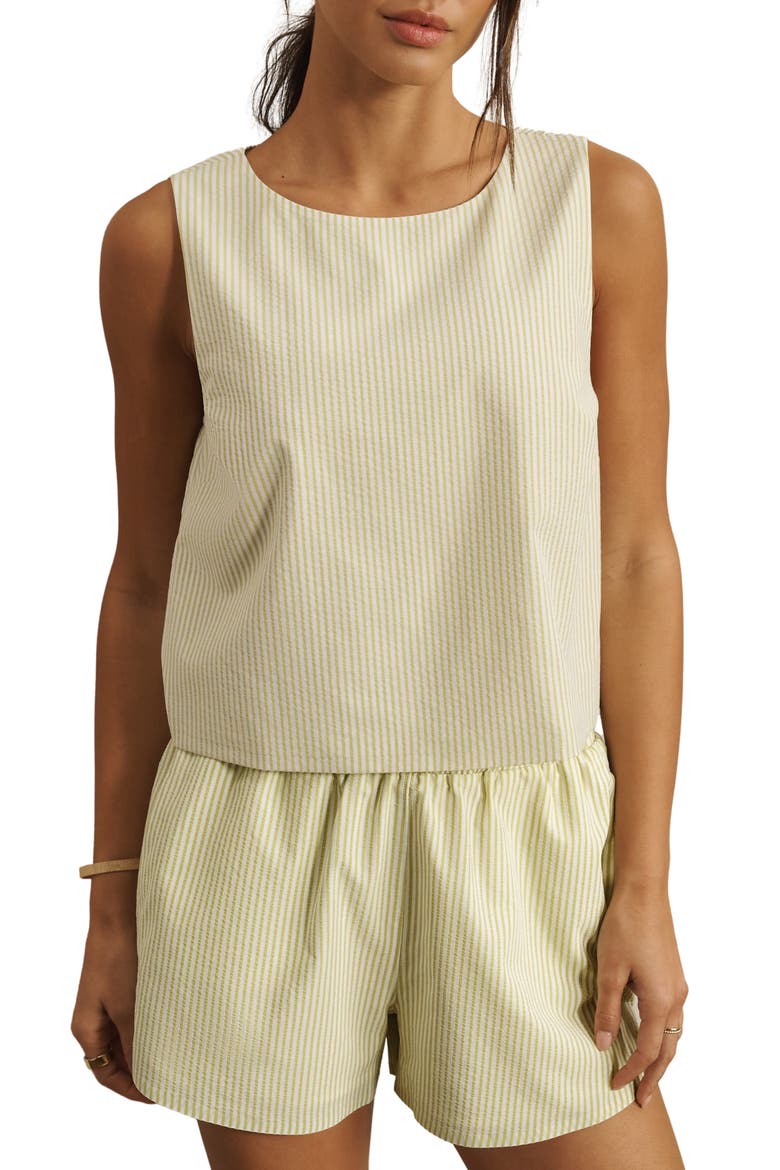 Saltair Boxy Tank, Main, color, CITRON STRIPE