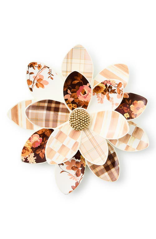 Mackenzie-childs Mackenzie Childs Wild Rose Large Wallflower In Neutral