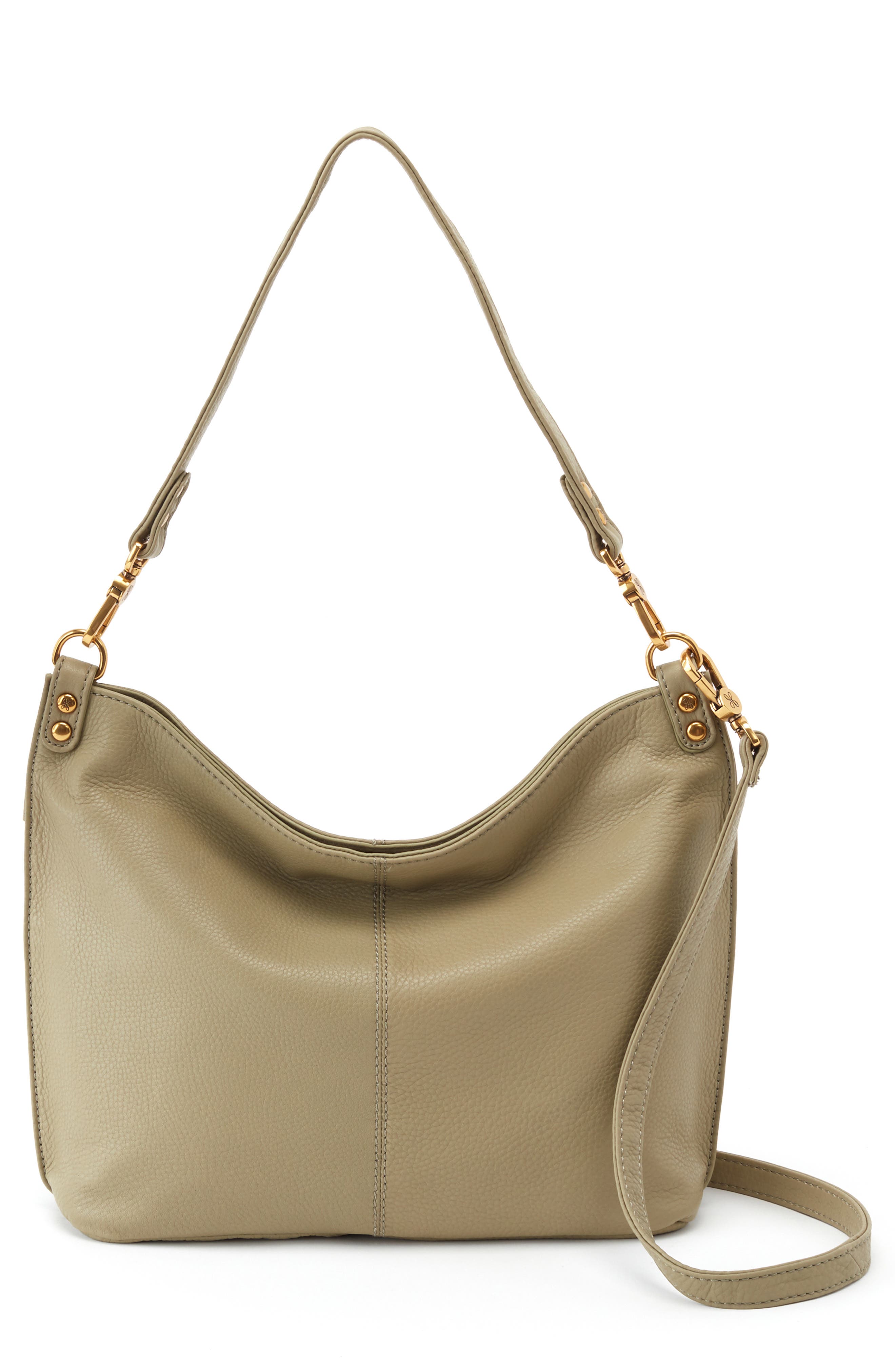 Pier Leather Tote, Main, color, CACTUS