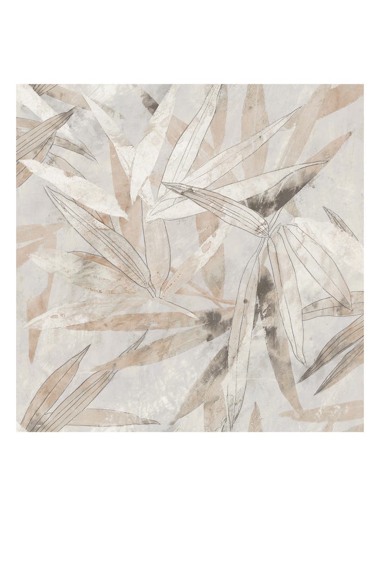 Wallpops Neutral Bali Bamboo Leaves Peel & Stick Wallpaper, Main, color, Neutral
