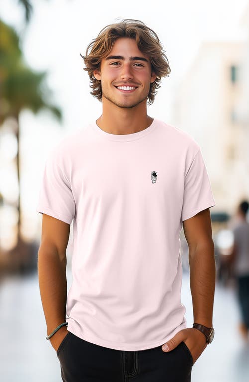 Dalix Astronaut Tee In Soft Pink