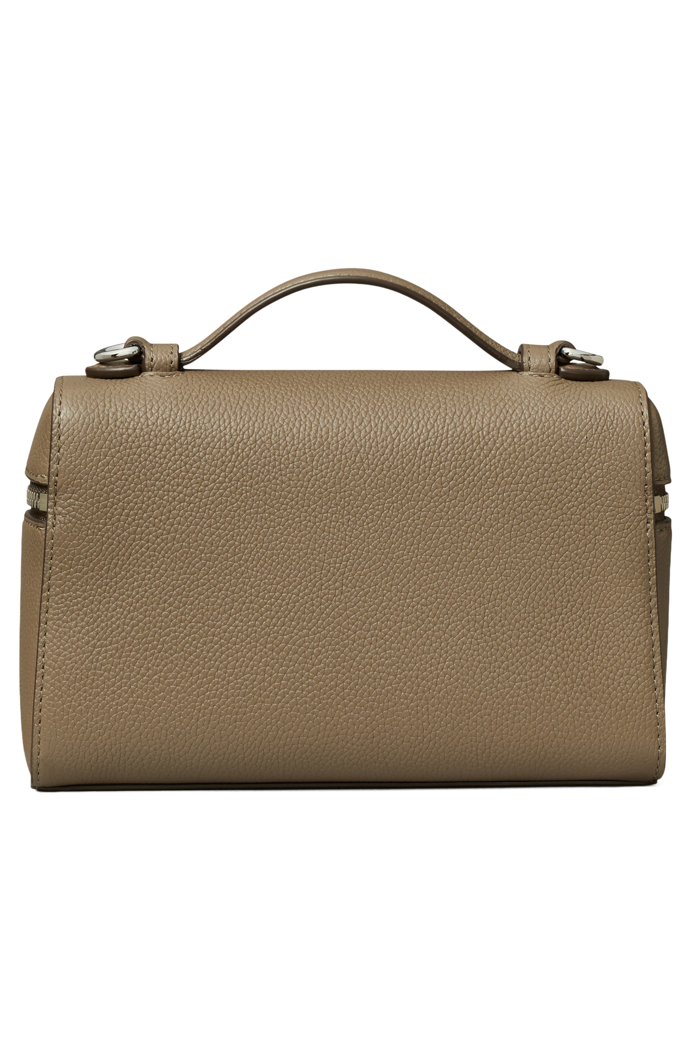 Tory Burch Romy Slim Top Handle Bag, Alternate, color, Wild Mushroom